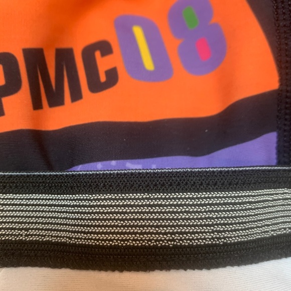 VOmax PMC08 Pan Mass Challenge PMC 2008 Cycling Racing Padded Shorts Size L Neon - Picture 8 of 11